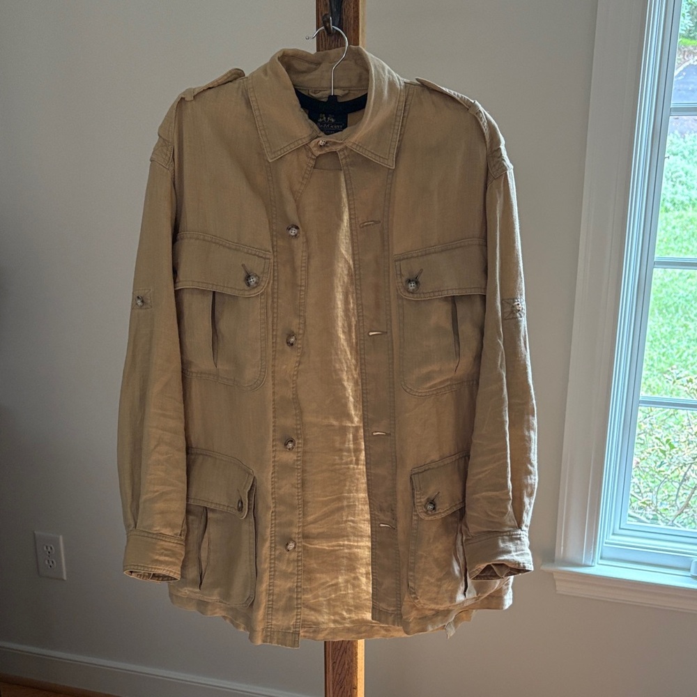 Willis and Geiger vintage (circa 1990s) men’s safari jacket